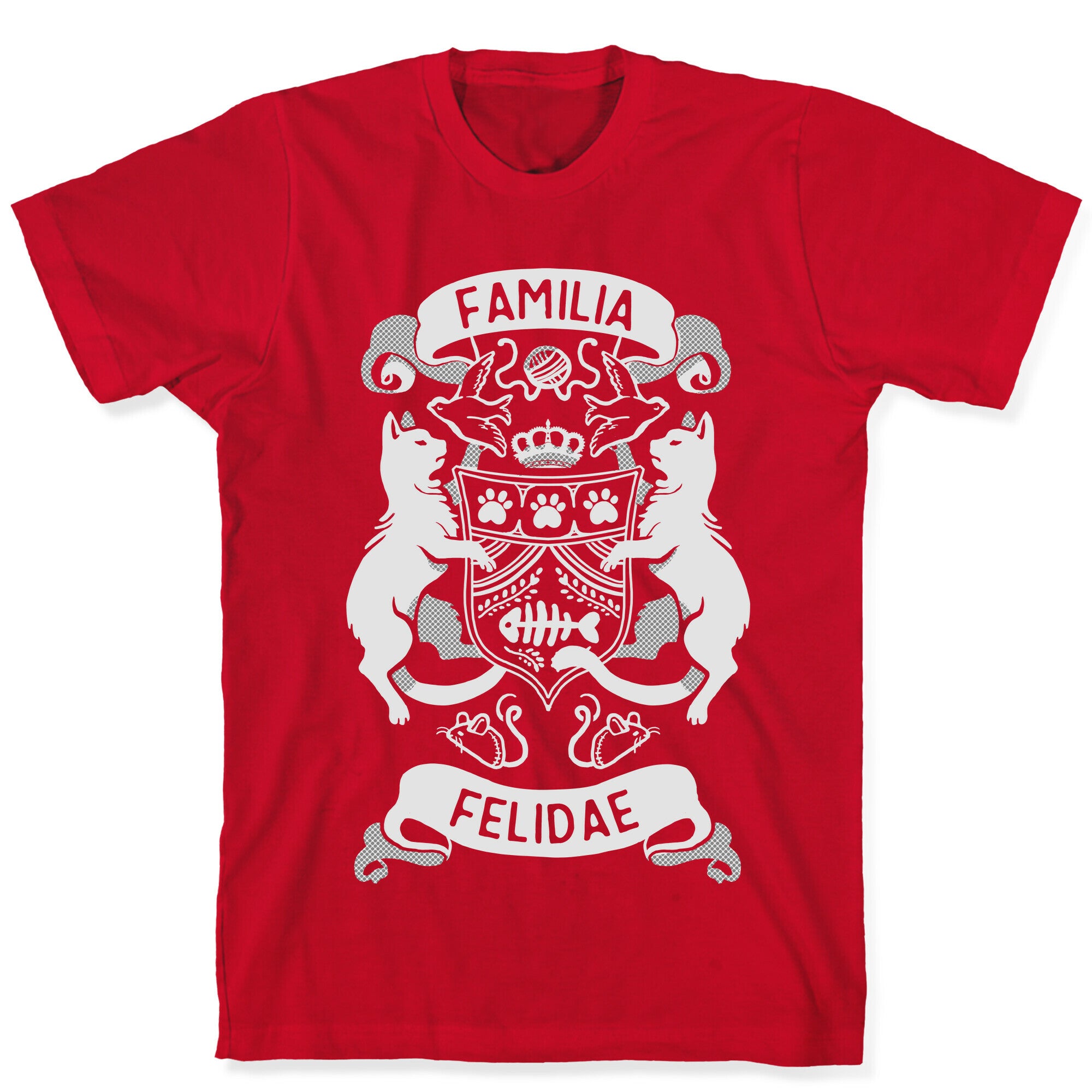 Cat Family Crest: Familia Felidae T-Shirt